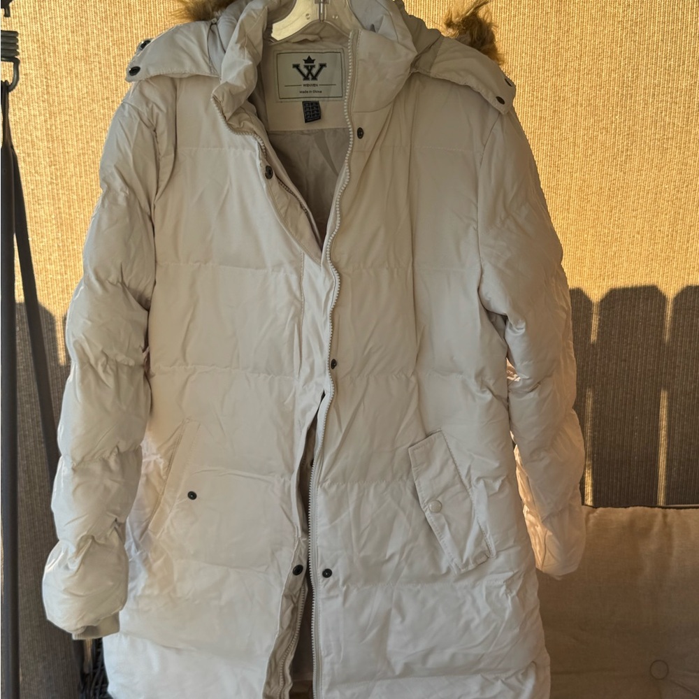 Women's White Puffer Jacket
